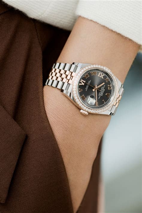 rolex lady datejust everose gold lady|Rolex Datejust 36mm on wrist.